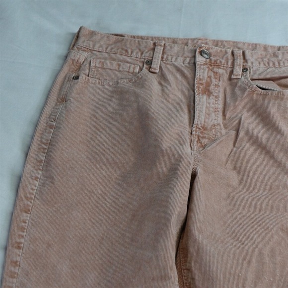 American Eagle 8 Pink Corduroy Mom Super Stretch Tapered Womens Jean Pants - Picture 2 of 7